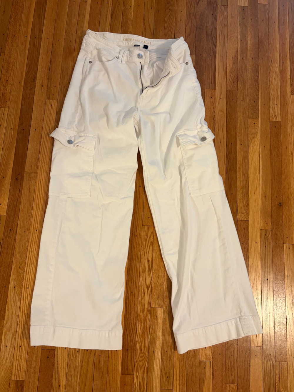 American Eagle Outfitters White Cargo Pants